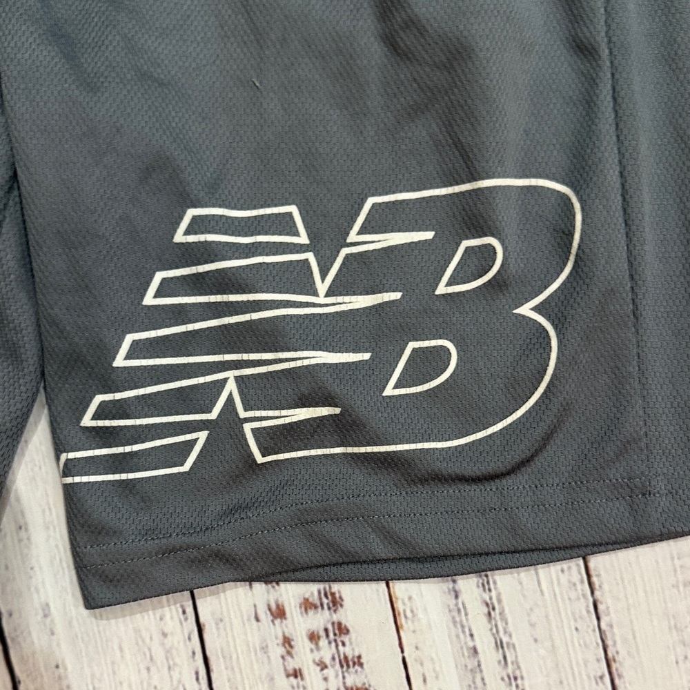 New Balance Boy’s Dark Gray Athletic Shorts - Picture 2 of 5